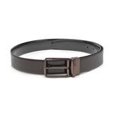 Leo: Brown/Black Textured reversible Belt
