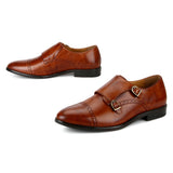 Clifton: Tan Double Monk strap