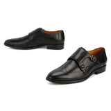 Conor: Black Double Monk strap