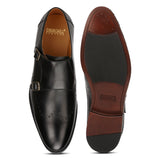 Conor: Black Double Monk strap