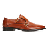 Conor: black Double Monk strap