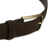 Spiff: Coffee Brown Suede Belt