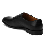 Harper: Black Double Monk Strap