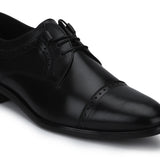 Muller: Black Cap-toe Derby