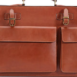 Morgan : Matte Tan Leather Briefcase (Limited Edition)