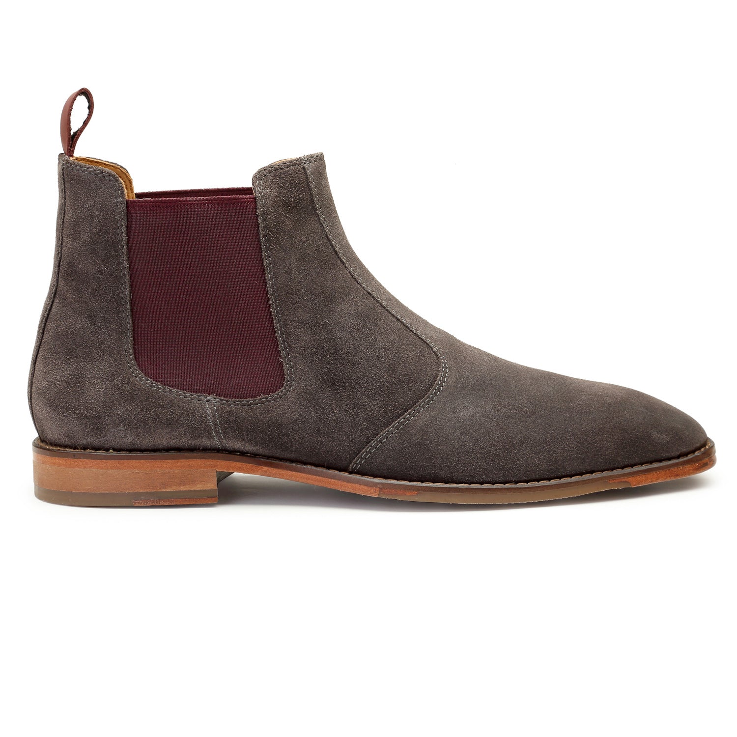 Churchillshoes: Grey Chelsea Boot leather shoes online Men