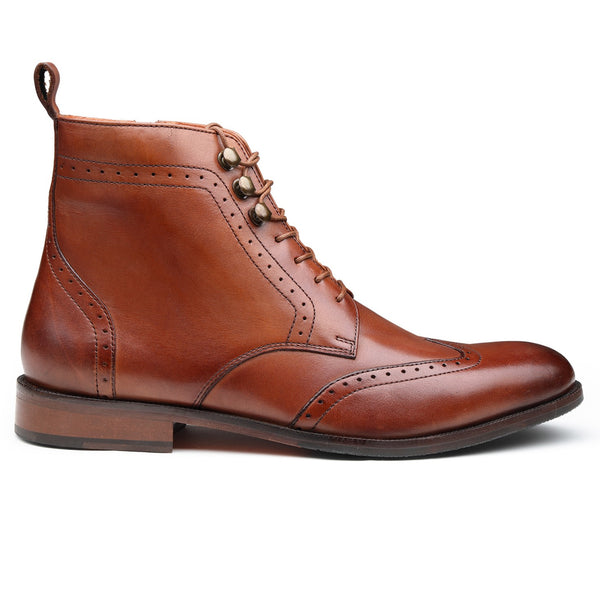 Churchillshoes: Tan Boot leather shoes online