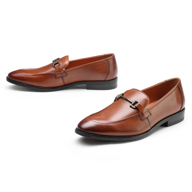 Cobb: Burnished Tan Bit Loafer