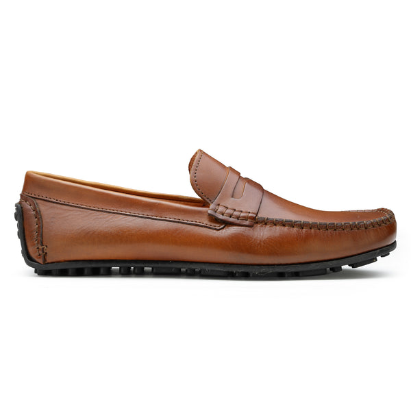 Tan shop penny loafers