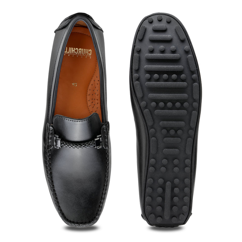 Jason: Men Black Bit Loafer