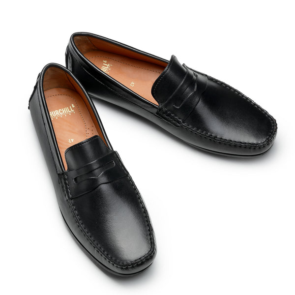 Jack: Men Black Penny Loafer