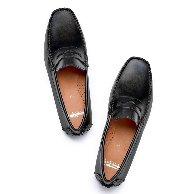 Jack: Men Black Penny Loafer