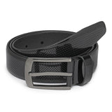 Brit: Black Textured Formal Belt