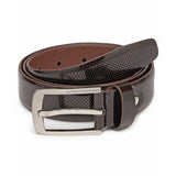 Brit: Brown Textured Formal Belt