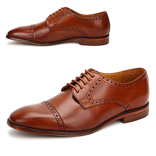 Brent: Tan Cap-Toe Derby