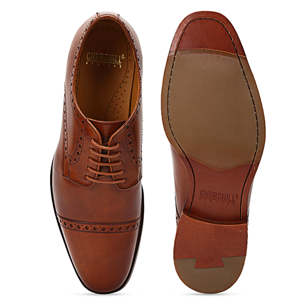 Men Leather Shoes Online | Cap-toe formal shoes  display picture 3