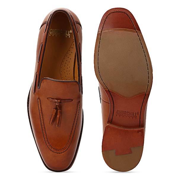 Ivy: Tan Tasselled Loafer