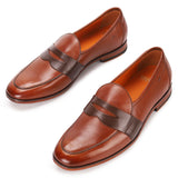 Fred: Tan Saddle Belgian Loafer