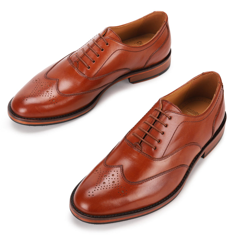 Benett: Tan Wingtip Oxford
