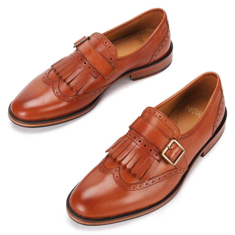 Albert: Tan Single Monkstrap