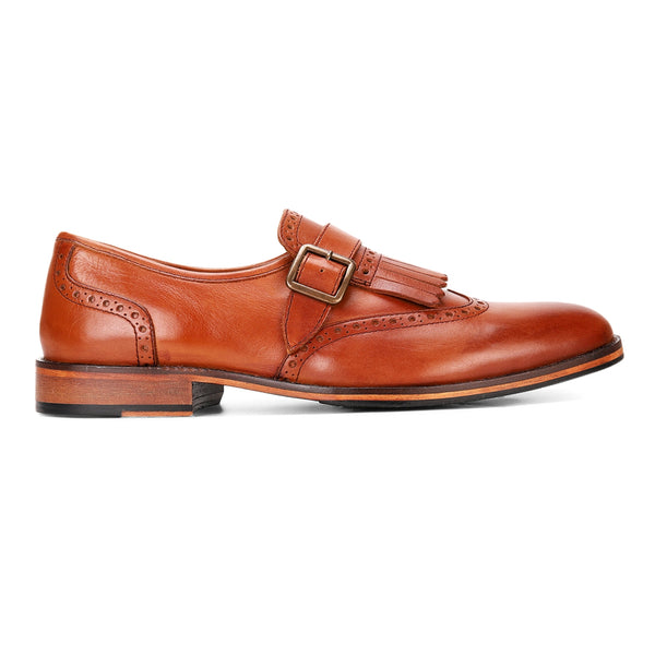 Albert: Tan Single Monkstrap