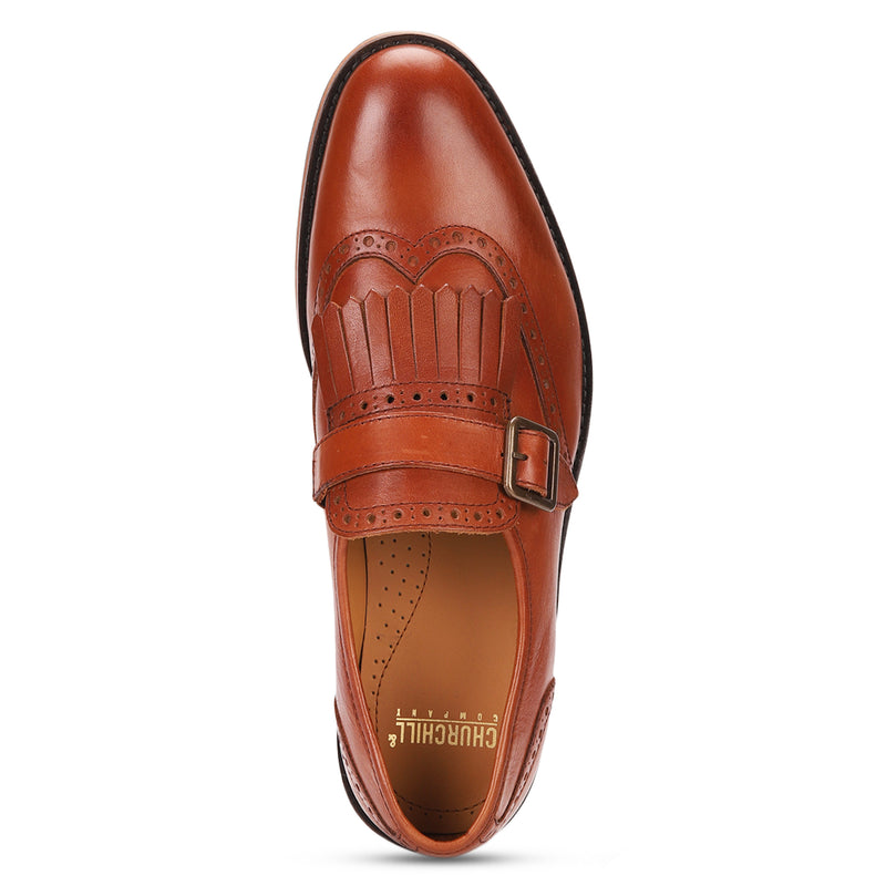 Albert: Tan Single Monkstrap