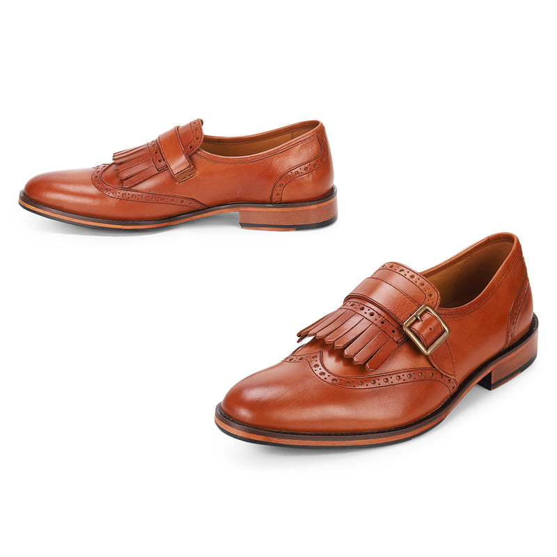 Albert: Tan Single Monkstrap