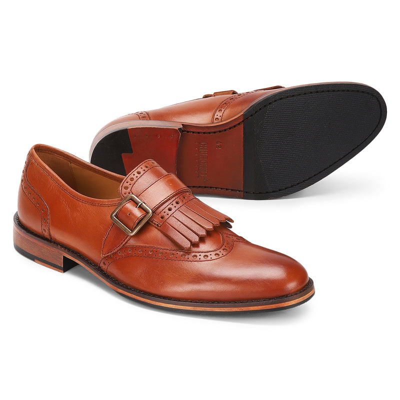 Albert: Tan Single Monkstrap