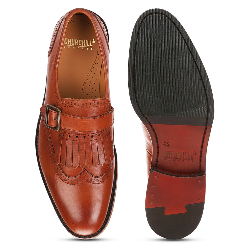 Albert: Tan Single Monkstrap