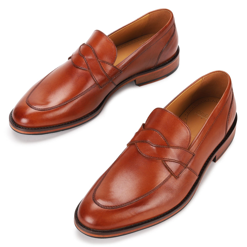 Austin: Tan Saddle Loafer