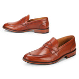 Austin: Tan Saddle Loafer