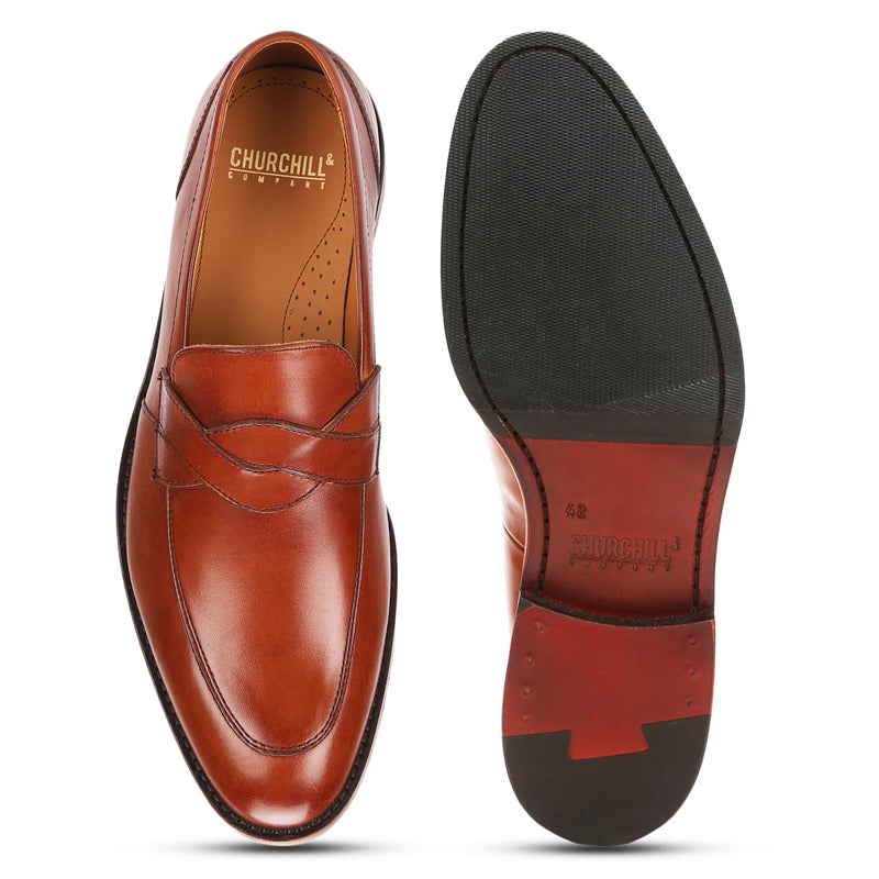 Austin: Tan Saddle Loafer