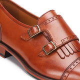 Alston: Tan Double Monkstrap