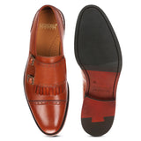 Alston: Tan Double Monkstrap