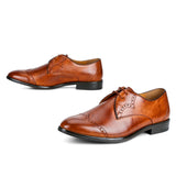 Carol: Tan wingtip Derby