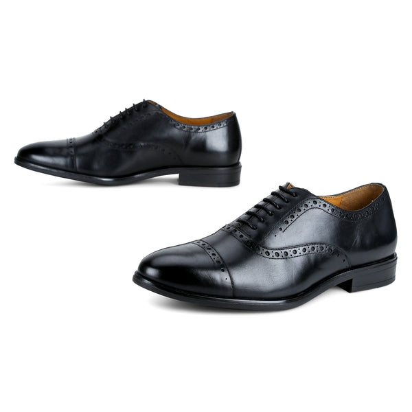 Cooper: Black Brogue Oxford