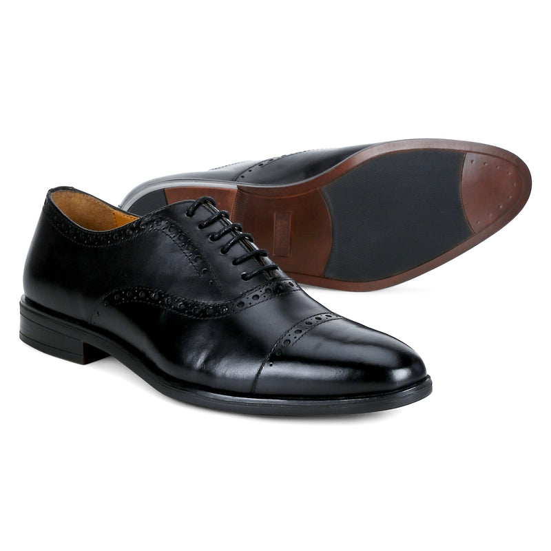 Cooper: Black Brogue Oxford