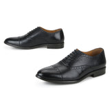Cooper: Navy Blue Brogue Oxford