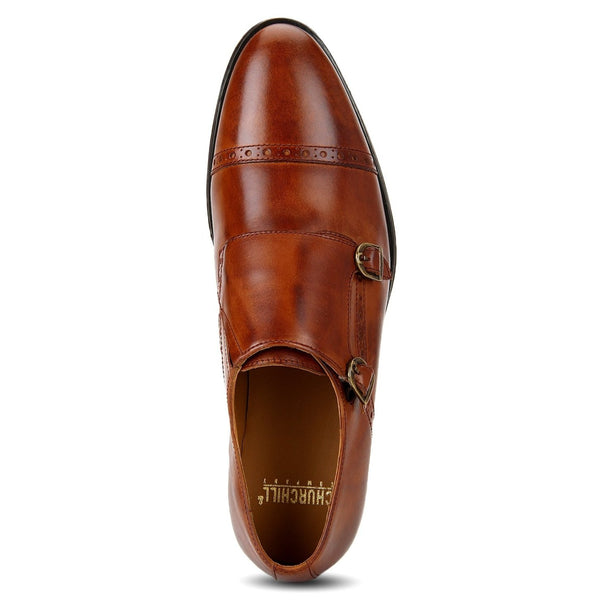 Clifton: Tan Double Monk strap