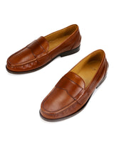 Hudson: Tan Saddle Loafer
