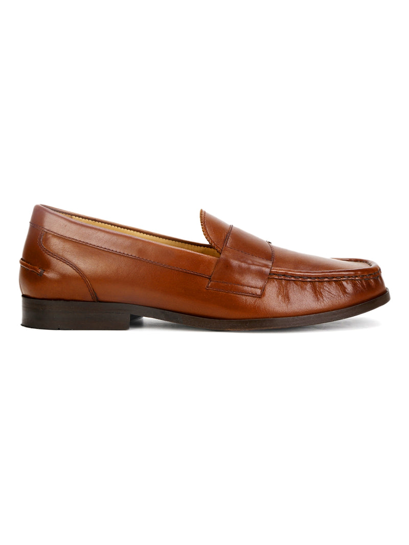 Hudson: Tan Saddle Loafer