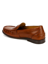 Hudson: Tan Saddle Loafer