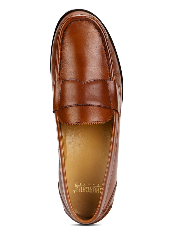 Hudson: Tan Saddle Loafer