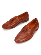 Rob : Tan Textured Belgian Loafer