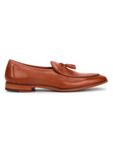 Rob : Tan Textured Belgian Loafer