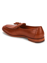 Rob : Tan Textured Belgian Loafer