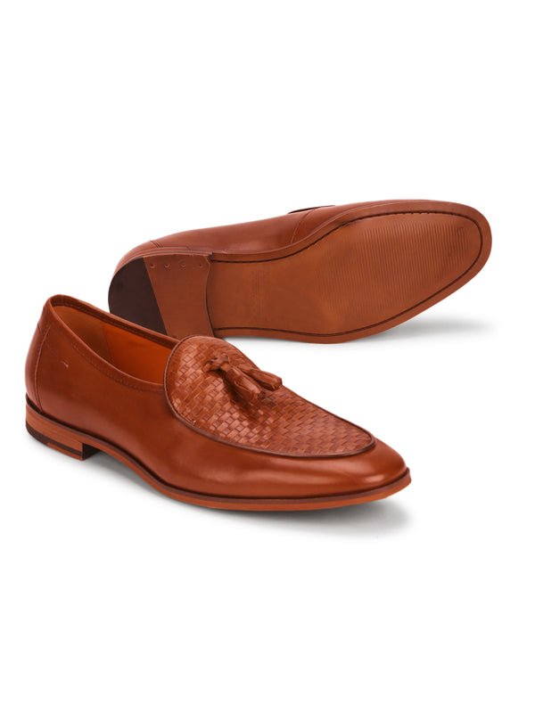 Rob : Tan Textured Belgian Loafer