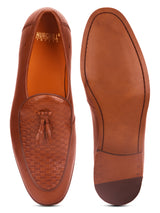 Rob : Tan Textured Belgian Loafer
