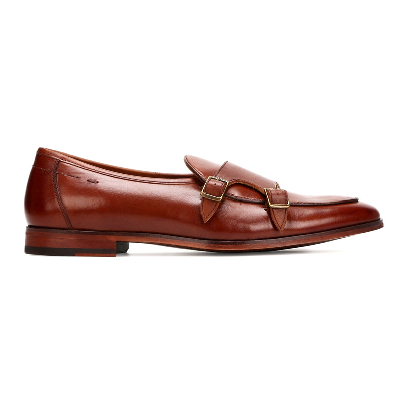 Charles: Tan Belgian Monk Strap