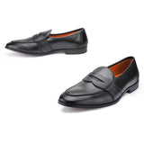 Fred: Black Saddle Belgian Loafer